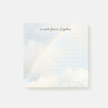 Estética fofa de arco-íris Grade Pessoal Nome