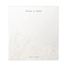 Bloco De Notas Estética minimalista personalizada de prado com po