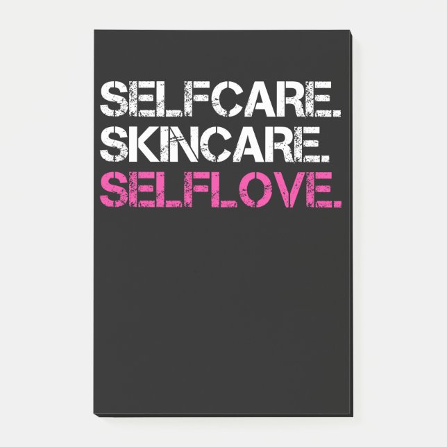 Bloco De Notas Estheticista Selflove Skincare Selflove (Frente)