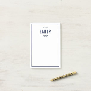 Bloco De Notas Estilista de Moda Chic Navy / Beleza / Influenciad