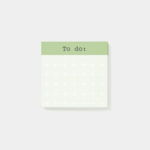 Bloco De Notas Estilo de Bullet Journal em Grade Neutra em Verde