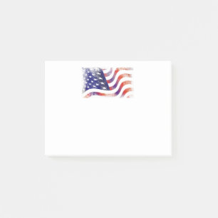Bloco De Notas Estilo de Grunge Patriótico Desvanecido Bandeira A