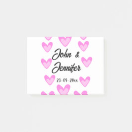 Bloco De Notas estilo de texto simples e branco, coração de pinto