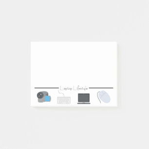 Bloco De Notas Estilo de vida Emojis do laptop