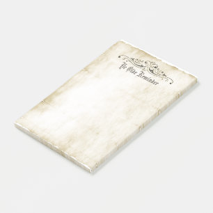Bloco De Notas Estilo de Vintage Antigo Pergaminho "Ye Olde Lembr