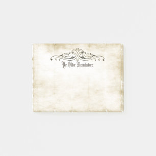 Bloco De Notas Estilo de Vintage Antigo Pergaminho "Ye Olde Lembr
