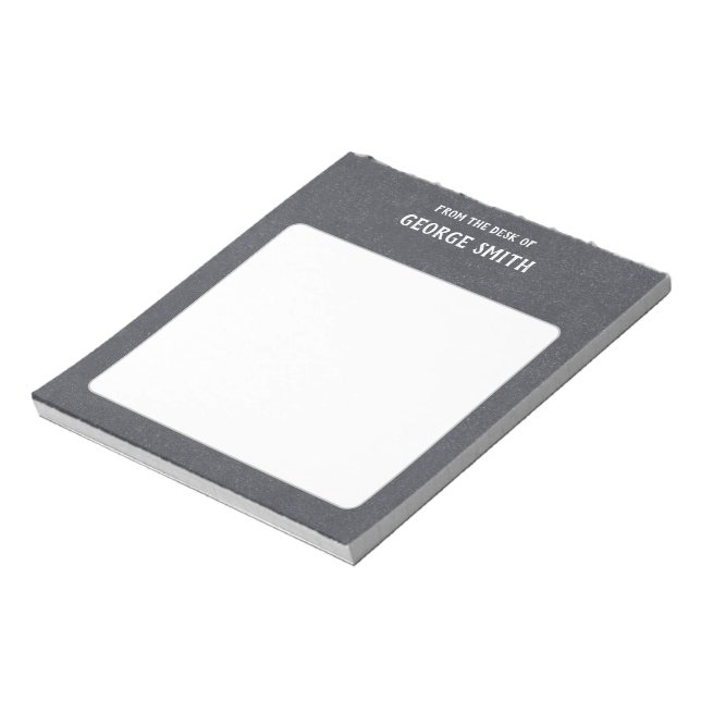 Bloco De Notas Estilo do quadro negro da mesa personalizável (Invertido)