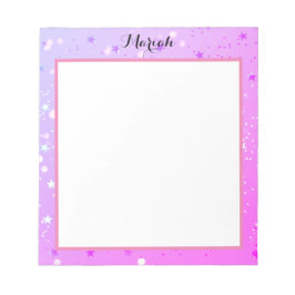 Bloco De Notas Estilo Feminino Brilhante e Chic