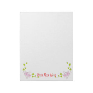Bloco De Notas Estilo Kawaii Sakura Cereja Flor