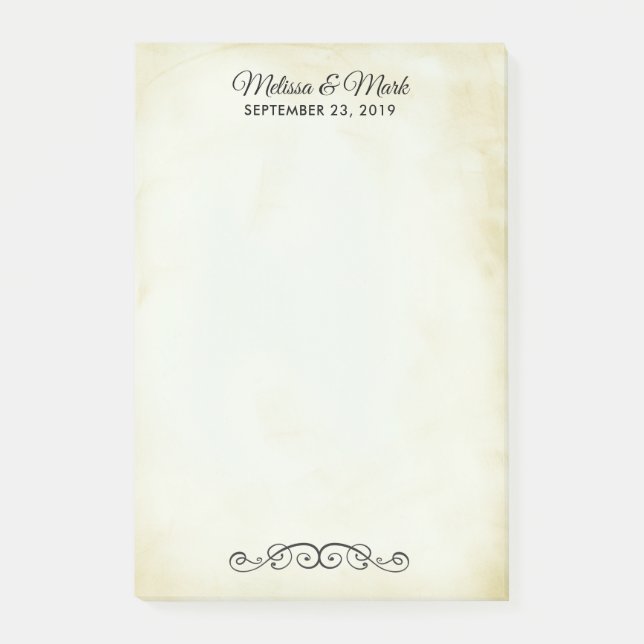 Bloco De Notas Estilo Ocidental Vintage antigo (Frente)