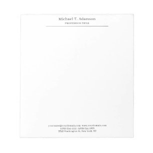 Bloco De Notas Estilo retrô profissional elegante simples
