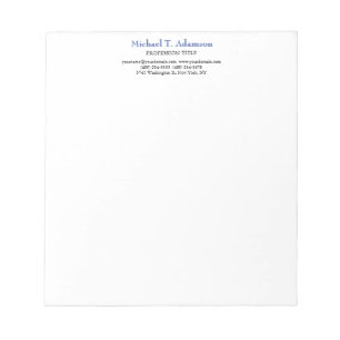 Bloco De Notas Estilo Retro Simples Simples Branco Simples