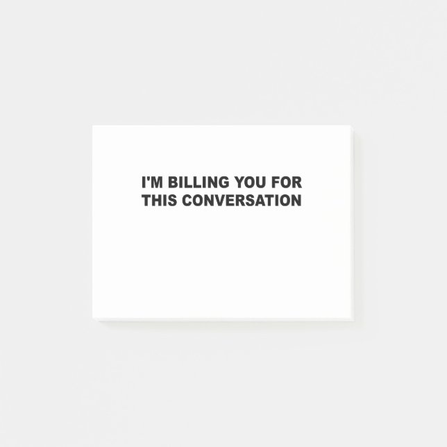 Bloco De Notas Estou te cobrando por esta conversa, advogado engr (Frente)