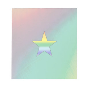 Bloco De Notas Estrela arco-íris