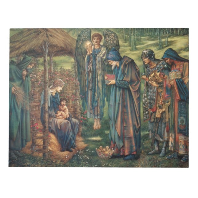 Bloco De Notas Estrela de Belém (por Edward Burne-Jones) (Frente)
