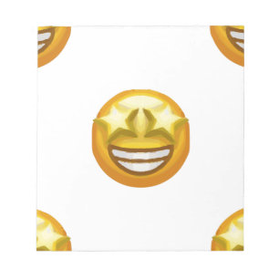 Bloco De Notas estrela de olhos emoji