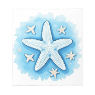 Bloco De Notas Estrela-do-mar em Azul