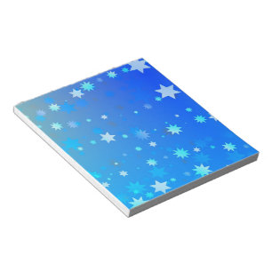Bloco De Notas Estrelas azuis
