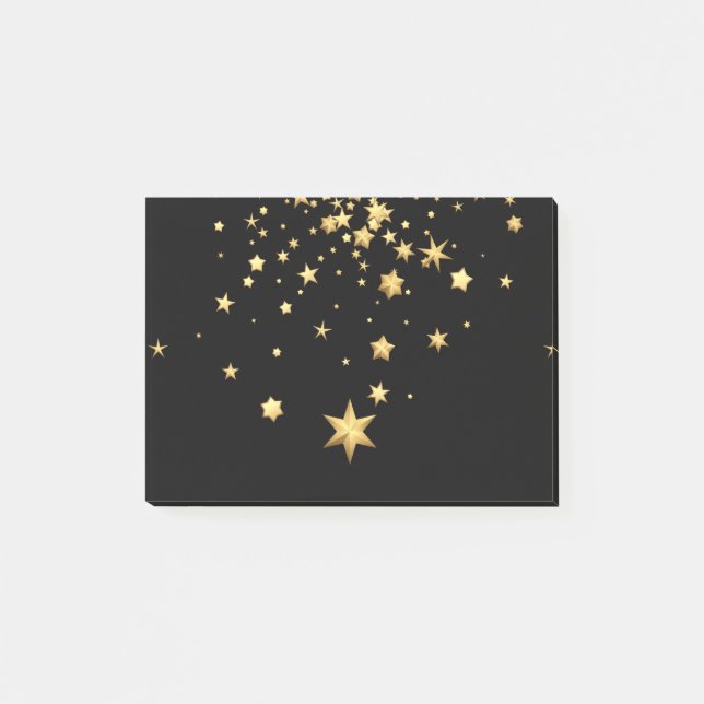 Bloco De Notas Estrelas Douradas (Frente)