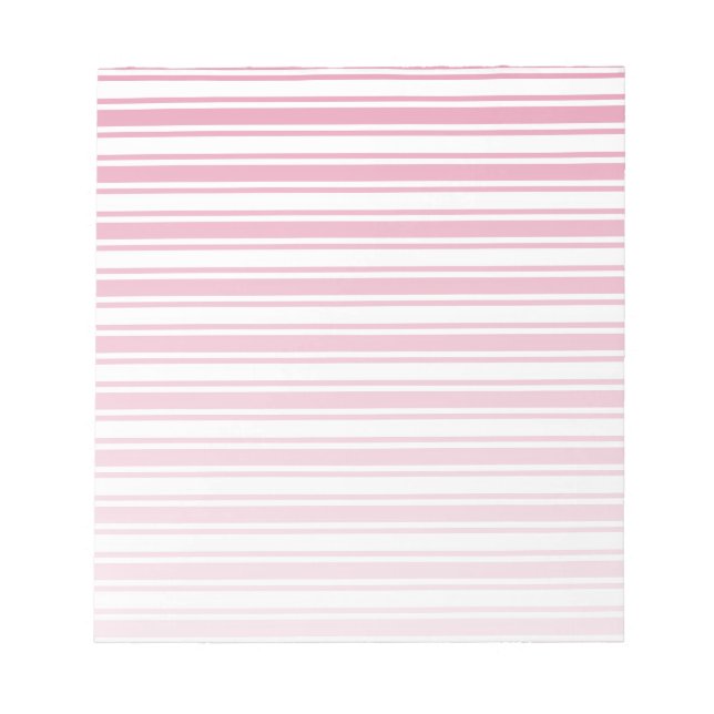 Bloco De Notas Estrias doces brancas e rosadas (Frente)
