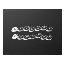 Bloco de notas estudantil Impresso Na moda Escreve