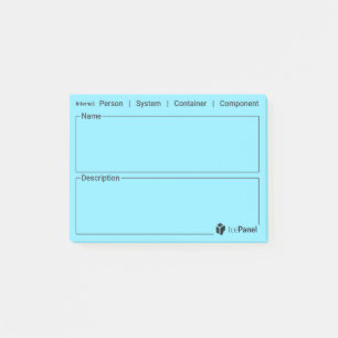 Bloco De Notas Etiquetas do modelo C4 por IcePanel [Tipo interno]