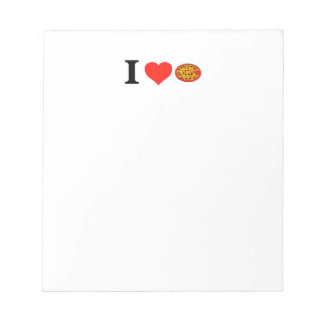 Bloco De Notas Eu Adoro Pizza