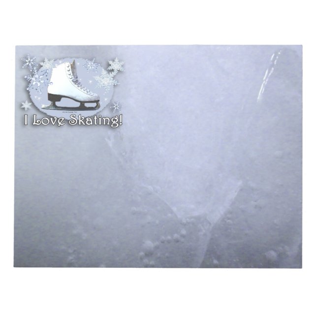 Bloco De Notas Eu Adoro Skating (Frente)