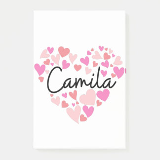 Bloco De Notas Eu amo Camila