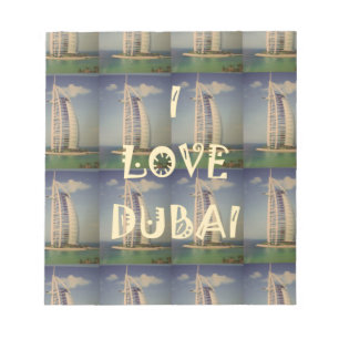 Bloco De Notas Eu Amo Dubai