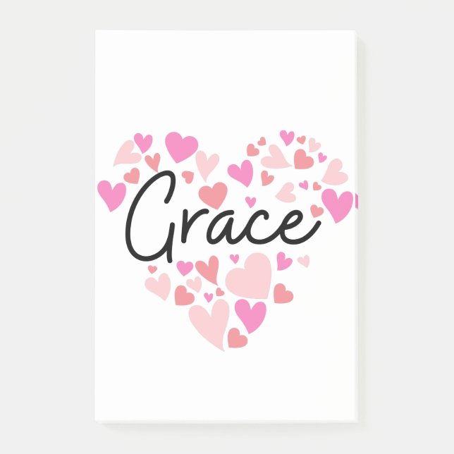 Bloco De Notas Eu amo Grace (Frente)