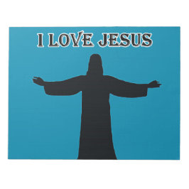 Bloco de notas eu amo jesus