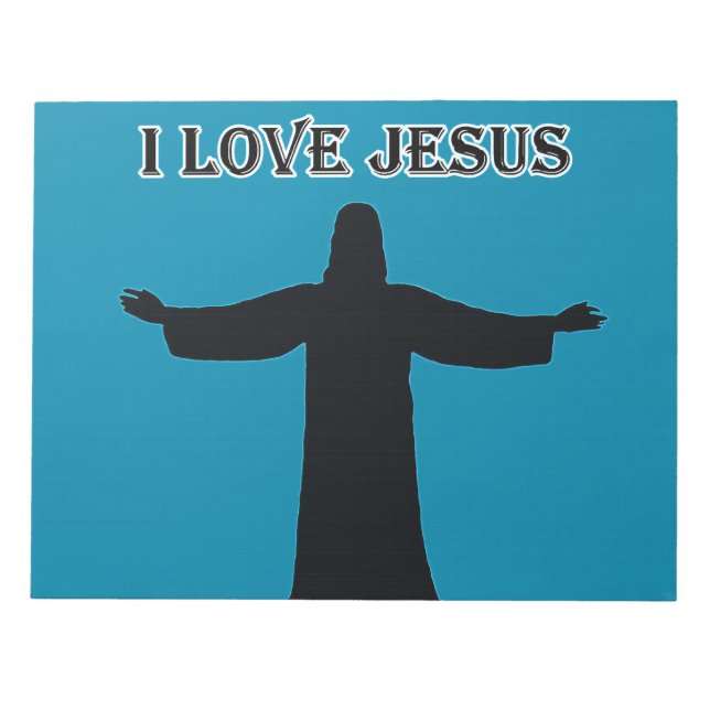Bloco de notas eu amo jesus (Frente)