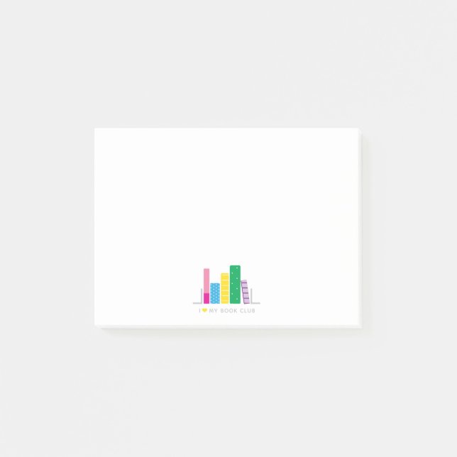 Bloco De Notas Eu amo meu clube de leitura (Frente)