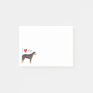 Bloco De Notas Eu amo meu maior cão suíço da montanha