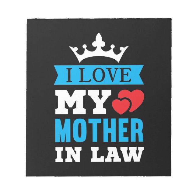 Bloco De Notas Eu Amo Minha Mãe De Direito (Frente)