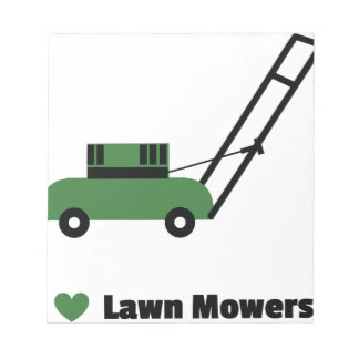 Bloco De Notas Eu amo o Lawn Mowers