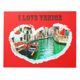 Bloco de notas eu amo VENICE