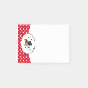 Bloco De Notas Eu Amo Yorkies (Eu Amo Yorkshire Terriers) - Cute