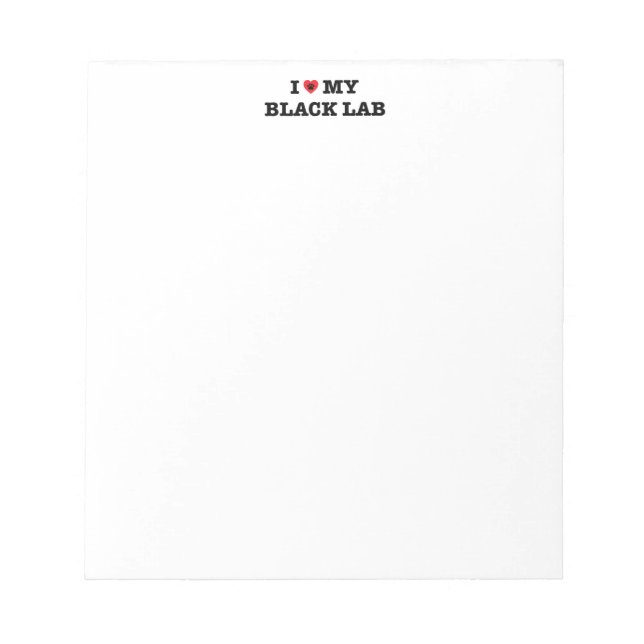 Bloco De Notas Eu Corto Meu Notepad Preto Do Laboratório (Frente)