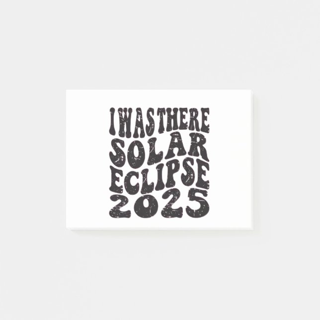 Bloco De Notas Eu Estive Lá Eclipse Solar 2025 Eclipse Parcial  (Frente)