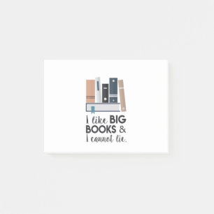 Bloco De Notas Eu gosto de livros grandes e eu não posso