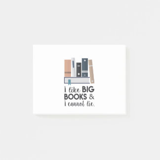 Bloco De Notas Eu gosto de livros grandes e eu não posso