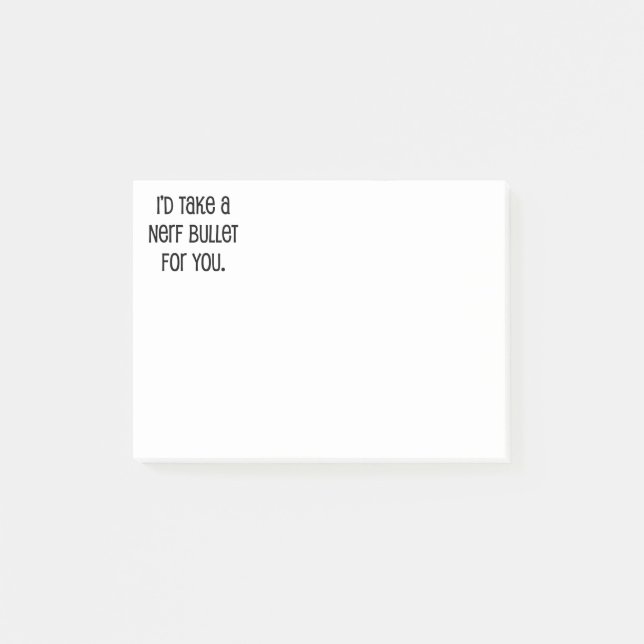 Bloco De Notas Eu levaria uma bala para você (Frente)