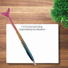 Bloco De Notas Eu não estou procrastinando, Engraçado, Testemunha