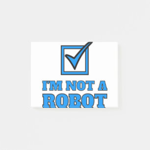 Bloco De Notas Eu não sou um robô