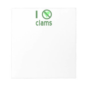 Bloco De Notas Eu Odeio Amêijoas
