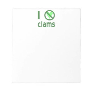 Bloco De Notas Eu Odeio Amêijoas