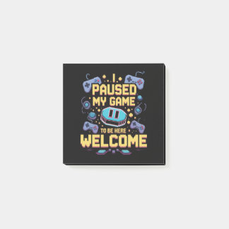 Bloco De Notas Eu Pausar Meu Jogo Para Estar Aqui Presente Para J