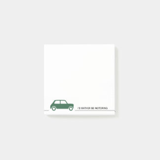 Bloco De Notas Eu Preferencialmente De Ser Movido - Mini Cooper -